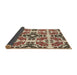 Thickness of Patterned Red Brown Rug, pat2145brn