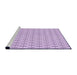 Sideview of Machine Washable Transitional Lilac Purple Rug, wshpat2146pur