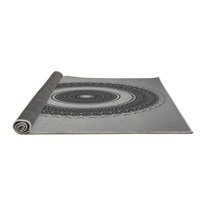 Thickness of Patterned Gray Rug, pat2147gry