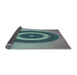 Thickness of Patterned Northern Lights Blue Rug, pat2147lblu