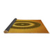 Thickness of Patterned Mahogany Brown Rug, pat2147yw