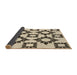 Thickness of Patterned Coffee Brown Rug, pat215brn