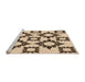 Sideview of Machine Washable Transitional Red Brown Rug, wshpat215org