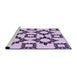 Sideview of Machine Washable Transitional Purple Rug, wshpat215pur