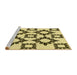 Sideview of Machine Washable Transitional Red Brown Rug, wshpat215yw