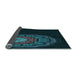 Thickness of Patterned Black Rug, pat2150lblu