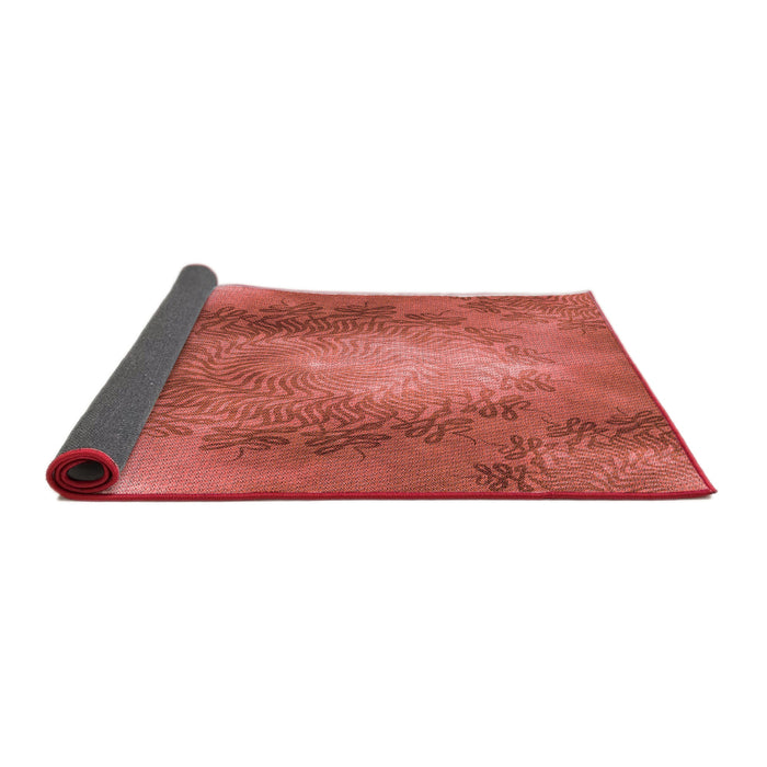 Thickness of Patterned Red Rug, pat2152rd