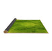 Thickness of Patterned Dark Lime Green Rug, pat2152yw