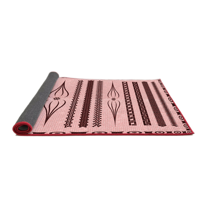 Thickness of Patterned Pink Rug, pat2153rd