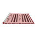 Sideview of Machine Washable Transitional Pink Rug, wshpat2153rd