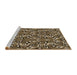 Sideview of Machine Washable Transitional Peru Brown Rug, wshpat2154brn