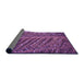 Thickness of Patterned Medium Orchid Purple Rug, pat2156pur