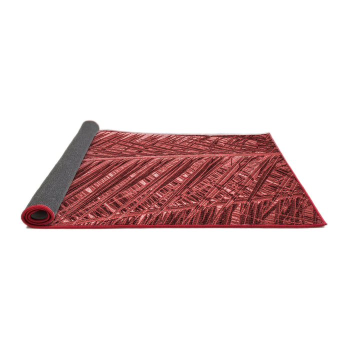 Thickness of Patterned Red Rug, pat2156rd