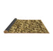 Thickness of Patterned Yellow Rug, pat2159brn