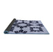 Thickness of Patterned Lavender Blue Rug, pat216blu