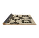 Thickness of Patterned Coffee Brown Rug, pat216brn