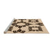 Sideview of Machine Washable Transitional Saddle Brown Rug, wshpat216org