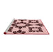 Sideview of Machine Washable Transitional Light Rose Pink Rug, wshpat216rd