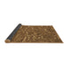 Thickness of Patterned Saddle Brown Rug, pat2160brn
