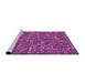 Sideview of Machine Washable Transitional Medium Violet Red Pink Rug, wshpat2160pur