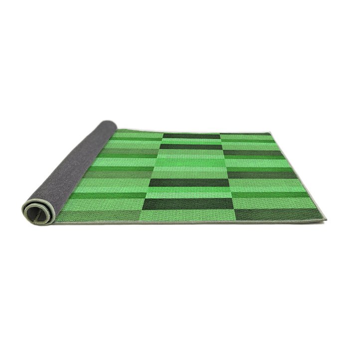 Thickness of Patterned Forest Green Rug, pat2162grn