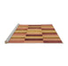 Sideview of Machine Washable Transitional Red Rug, wshpat2162org