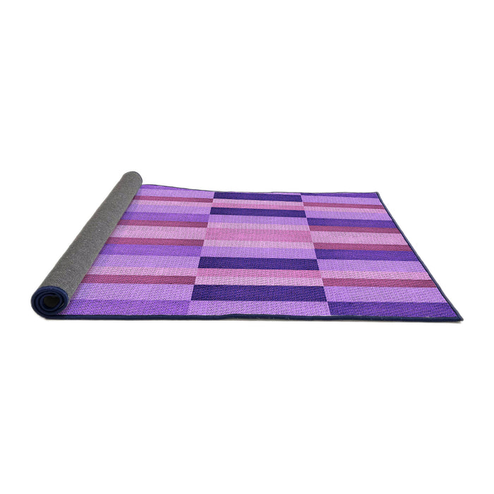 Thickness of Patterned Violet Purple Rug, pat2162pur