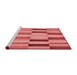 Sideview of Machine Washable Transitional Red Rug, wshpat2162rd