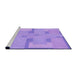 Sideview of Machine Washable Transitional Bright Lilac Purple Rug, wshpat2163pur