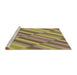 Sideview of Machine Washable Transitional Brown Rug, wshpat2164brn