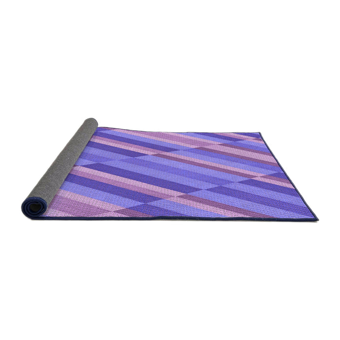 Thickness of Patterned Bright Lilac Purple Rug, pat2164pur