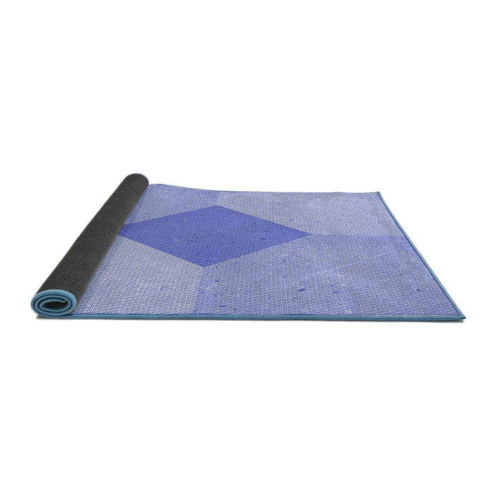 Thickness of Patterned Sky Blue Rug, pat2165blu