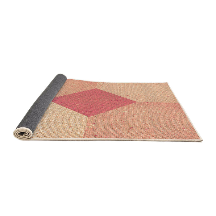 Thickness of Patterned Orange Rug, pat2165org