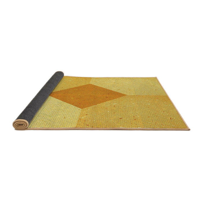 Thickness of Patterned Yellow Rug, pat2165yw