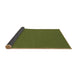 Thickness of Patterned Army Green Rug, pat2166brn