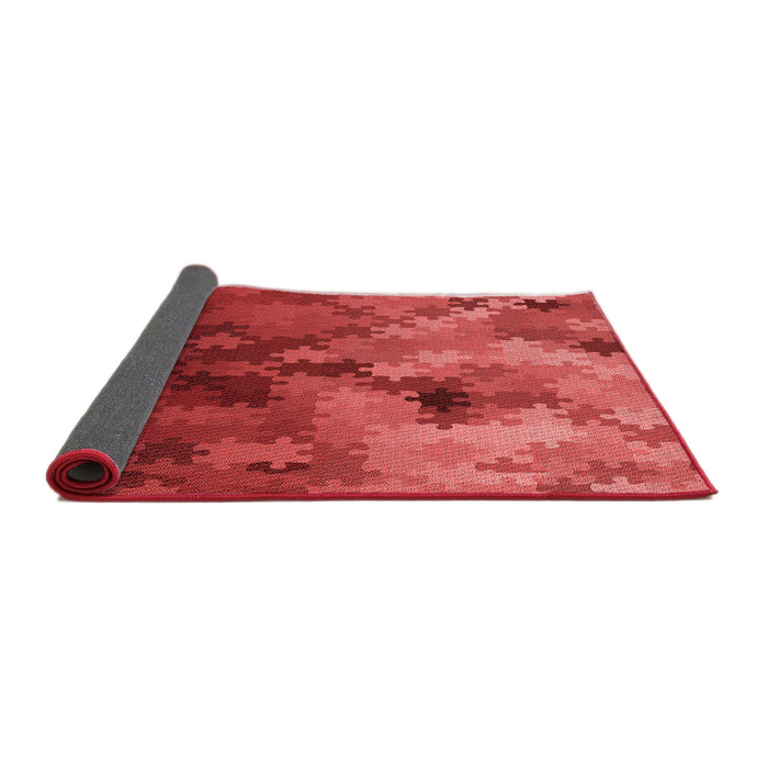 Thickness of Patterned Red Rug, pat2167rd