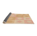 Thickness of Patterned Pastel Orange Rug, pat2168org