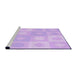 Sideview of Machine Washable Transitional Purple Rug, wshpat2168pur