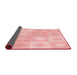 Thickness of Patterned Pastel Red Pink Rug, pat2168rd