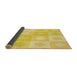 Thickness of Patterned Bold Yellow Rug, pat2168yw