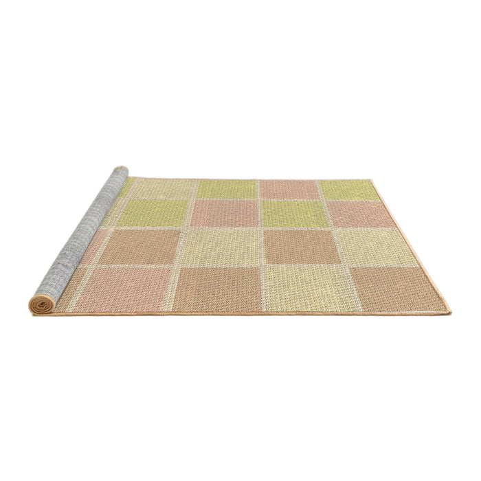 Sideview of Machine Washable Transitional Brown Sand Brown Rug, wshpat2169brn