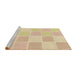 Sideview of Machine Washable Transitional Brown Sand Brown Rug, wshpat2169brn