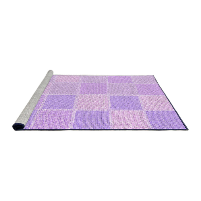 Sideview of Machine Washable Transitional Violet Purple Rug, wshpat2169pur