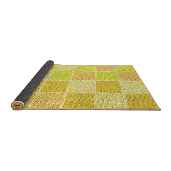 Thickness of Patterned Neon Yellow Rug, pat2169yw