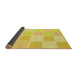 Thickness of Patterned Neon Yellow Rug, pat2169yw