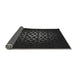 Thickness of Patterned Black Rug, pat217gry