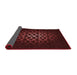 Thickness of Patterned Chocolate Brown Rug, pat217rd