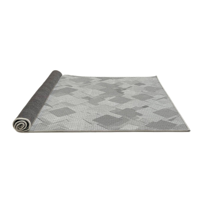 Thickness of Patterned Gunmetal Gray Rug, pat2171gry