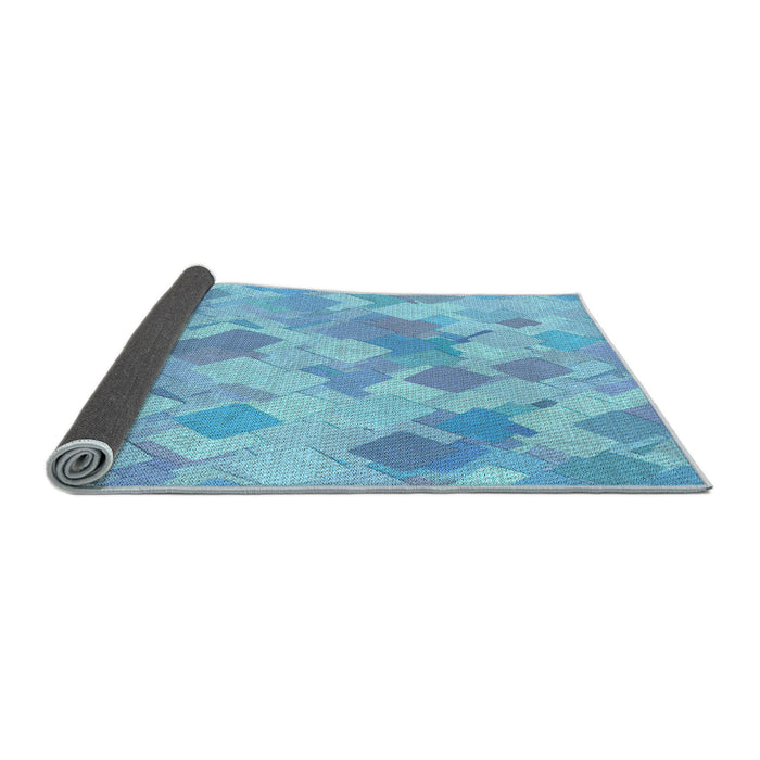 Thickness of Patterned Blue Rug, pat2171lblu
