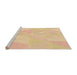 Sideview of Machine Washable Transitional Orange Rug, wshpat2172org